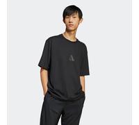 T-Shirt ADIDAS SPORTSWEAR "M Z.N.E. TEE LO", Herren, Gr. XXL, schwarz, Obermaterial: 75% Polyester, 25% Elasthan, Rundhals, Shirts T-Shirt, lockere Passform, mit Rundhalsausschnitt, mit Elasthan-Antei