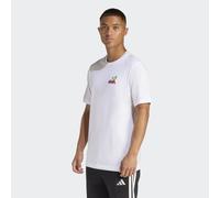 T-Shirt ADIDAS SPORTSWEAR "MINI EMBROIDERY SURFING GRAPHIC", Herren, Gr. XL, weiß, Obermaterial: 100% Baumwolle, normal, Shirts T-Shirt (31522912-XL) weiß