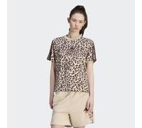 T-Shirt ADIDAS SPORTSWEAR "SEASONAL ESSENTIALS MIT ANIMALPRINT", Damen, Gr. XL, braun (multicolor, crystal linen), Obermaterial: 100% Baumwolle, Rundhals, Shirts T-Shirt (50307759-XL) multicolor, crys