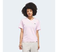 T-Shirt ADIDAS SPORTSWEAR "SLIDE VNECK", Damen, Gr. XXL, clear pink, Obermaterial: 100% Baumwolle, Shirts T-Shirt (68424343-XXL) clear pink
