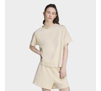T-Shirt ADIDAS SPORTSWEAR "SOFT LUX LOCKERES", Damen, Gr. XXL, beige (crystal linen), Obermaterial: 100% Baumwolle, Rundhals, Shirts T-Shirt (66218166-XXL) crystal linen