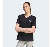 Adidas T-Shirt Slide V-Ausschnitt Grafik Damen Schwarz XL