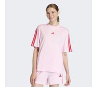 T-Shirt ADIDAS SPORTSWEAR "W 3S SJ BF T", Damen, Gr. L, clear pink, pure ruby, Obermaterial: 100% Baumwolle, normal, Shirts T-Shirt, lockere Passform, Kurzarmdesign, sportlicher Stil, aus Baumwolle (3