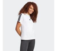 T-Shirt ADIDAS SPORTSWEAR "W 3S SJ T B", Damen, Gr. XS, schwarz-weiß (weiß, schwarz), Obermaterial: 100% Baumwolle, normal, Rundhals, Shirts T-Shirt, klassische 3-Streifen an den Ärmeln, ohne Verschlu