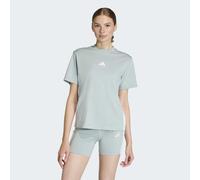 T-Shirt ADIDAS SPORTSWEAR "W 3S SJ T", Damen, Gr. S, wonder sage, weiß, Obermaterial: 100% Baumwolle, normal, Rundhals, Shirts T-Shirt (72296453-S) wonder sage, weiß