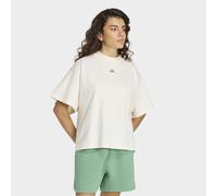 T-Shirt ADIDAS SPORTSWEAR "W 3SS GFX TEE2", Damen, Gr. L, chalk weiß, Obermaterial: 100% Baumwolle, Rundhals, Shirts T-Shirt (74641530-L) chalk weiß