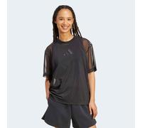 T-Shirt ADIDAS SPORTSWEAR "W ALL SZN SH T", Damen, Gr. XS, schwarz, Obermaterial: 79% Polyester, 21% Elasthan, normal, Rundhals, Shirts T-Shirt, lockere Passform, mit Zwickel unter den Armen (78788062
