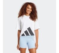 T-Shirt ADIDAS SPORTSWEAR "W BL SJ BF T", Damen, Gr. L, schwarz-weiß (weiß, schwarz), Obermaterial: 100% Baumwolle, normal, Rundhals, Shirts T-Shirt (65216843-L) weiß, schwarz