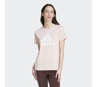 T-Shirt ADIDAS SPORTSWEAR "W BL T", Damen, Gr. XL, rosa (sandy pink), Obermaterial: 100% Baumwolle, figurbetont hüftlang, Rundhals, Shirts T-Shirt (68342800-XL) sandy pink