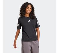 T-Shirt ADIDAS SPORTSWEAR "W FI 3S TEE", Damen, Gr. S, schwarz, Obermaterial: 100% Baumwolle, normal, Rundhals, Shirts T-Shirt (91028069-S) schwarz