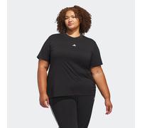 T-Shirt ADIDAS SPORTSWEAR "W IN SL SJ T", Damen, Gr. 3X, schwarz (schwarz, weiß), Obermaterial: 100% Baumwolle, Rundhals, Shirts T-Shirt, für Erwachsene, mit Rundhalsausschnitt, ohne Verschluss, aus B