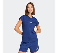 T-Shirt ADIDAS SPORTSWEAR "W LIN SJ T", Damen, Gr. XL, blau (dunkelblau, weiß), Obermaterial: 100% Baumwolle, normal, Rundhals, Shirts T-Shirt, Basic T-Shirt aus weichem Material (23225922-XL) dunkelb