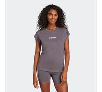 T-Shirt ADIDAS SPORTSWEAR "W LIN SJ T", Damen, Gr. XL, grau strata, weiß, Obermaterial: 100% Baumwolle, normal, Rundhals, Shirts T-Shirt, sportlicher Stil, Kurzarm, ohne Verschluss, aus Baumwolle (931