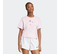 T-Shirt ADIDAS SPORTSWEAR "W MINI T", Damen, Gr. M, pink (clear pink), Obermaterial: 100% Baumwolle, Rundhals, Shirts T-Shirt, sportlicher Stil, kurze Ärmel, ohne Verschluss, mit Brustgrafik (93566238