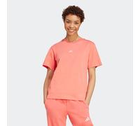 T-Shirt ADIDAS SPORTSWEAR "W SL SJ T", Damen, Gr. L, semi turbo, weiß, Obermaterial: 100% Baumwolle, normal, Rundhals, Shirts T-Shirt, Basic Design, Rundhalsausschnitt, mit kleinem 3-Streifen Logo (71