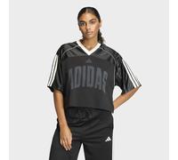 T-Shirt ADIDAS SPORTSWEAR "W STA SEAS TEE", Damen, Gr. L, schwarz (schwarz, crystal linen, sanftes weiß), Obermaterial: 100% Polyester, V-Ausschnitt, Shirts T-Shirt (43367520-L) schwarz, crystal linen