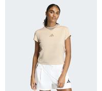 T-Shirt ADIDAS SPORTSWEAR "W Z.N.E. BB TEE", Damen, Gr. S, crystal linen, Obermaterial: 75% Polyester, 25% Elasthan, Rundhals, Shirts T-Shirt (28361804-S) crystal linen