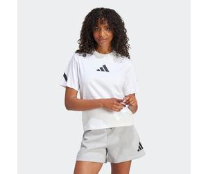 T-Shirt ADIDAS SPORTSWEAR "W Z.N.E. TEE", Damen, Gr. L, weiß, Obermaterial: 100% Baumwolle, Rundhals, Shirts T-Shirt (19268055-L) weiß