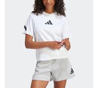T-Shirt ADIDAS SPORTSWEAR "W Z.N.E. TEE", Damen, Gr. M, weiß, Obermaterial: 100% Baumwolle, Rundhals, Shirts T-Shirt (19268055-M) weiß