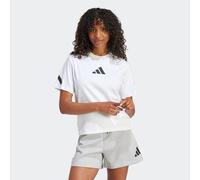 T-Shirt ADIDAS SPORTSWEAR "W Z.N.E. TEE", Damen, Gr. S, weiß, Obermaterial: 100% Baumwolle, Rundhals, Shirts T-Shirt (19268055-S) weiß
