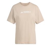 Funktionsshirt ADIDAS TERREX "W TX LOGO TEE", Damen, Gr. L, wonder taupe, Obermaterial: 100% Baumwolle, normal, Rundhals, Shirts Funktionsshirt (45886622-L) wonder taupe