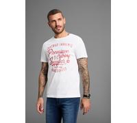 T-Shirt AJC, Herren, Gr. 4XL (68/70), weiß, Jersey, Obermaterial: 100% Baumwolle, bedruckt, unifarben, schmal, Rundhals, Shirts T-Shirt, Kurzarm, schmale Passform, im Vintage-Design (30517621-4XL) wei