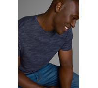 T-Shirt AJC, Herren, Gr. M (48/50), blau (marine meliert), Single Jersey, Obermaterial: 85% Baumwolle, 15% Polyester, meliert, regular fit, Rundhals, Shirts T-Shirt, Kurzarm, Regular Fit, meliert, Run