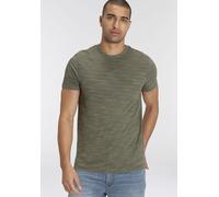 T-Shirt AJC, Herren, Gr. XXL (60/62), grün (khaki meliert), Single Jersey, Obermaterial: 85% Baumwolle, 15% Polyester, meliert, regular fit, Rundhals, Shirts T-Shirt, Kurzarm, Regular Fit, meliert, Ru
