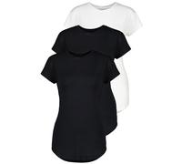 T-Shirt ALIFE & KICKIN "Damen AriAK", Damen, Gr. XL, schwarz, 95% Viskose 5% Elastan, Kurzarm, Shirts (61562801-XL) schwarz