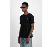Rundhalsshirt ALPHA INDUSTRIES "3D Small Logo T" Gr. M, schwarz (black) Herren Shirts (28435424-M) black