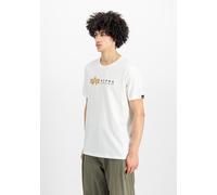 Alpha Industries Alpha Label T-Shirt Größe 2XL Weiß
