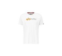 Alpha Industries Alpha Label Puff Print T-Shirt Größe S Weiß