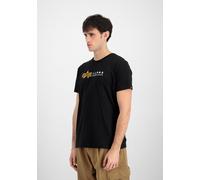 T-Shirt ALPHA INDUSTRIES "Alpha Label T-Shirt PP", Herren, Gr. XL, schwarz, Obermaterial: 100% Baumwolle, Shirts T-Shirt (74156366-XL) schwarz
