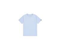 T-Shirt ALPHA INDUSTRIES "Backprint T-Shirt", Herren, Gr. L, artic blau, Obermaterial: 100% Baumwolle, Shirts T-Shirt (13933611-L) artic blau