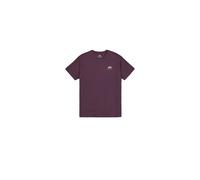 T-Shirt ALPHA INDUSTRIES "Backprint T-Shirt", Herren, Gr. M, lila (plum), Obermaterial: 100% Baumwolle, Shirts (24789210-M) plum