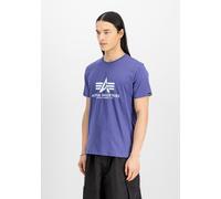 T-Shirt ALPHA INDUSTRIES "Basic BL T-Shirt", Herren, Gr. 3XL, lila (night lila), Obermaterial: 100% Baumwolle, Shirts T-Shirt (72971356-XXXL) night lila