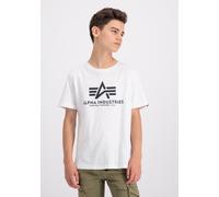 T-Shirt ALPHA INDUSTRIES "Basic BL T-Shirt K", Mädchen, Gr. 8, weiß, Obermaterial: 100% Baumwolle, Shirts T-Shirt (71477134-8) weiß