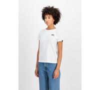 T-Shirt ALPHA INDUSTRIES "Basic SL T-Shirt W", Damen, Gr. M, weiß, Obermaterial: 100% Baumwolle, Shirts T-Shirt (87380964-M) weiß
