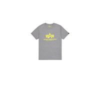 Alpha Industries Basic Big Logo T-Shirt Größe L Grau