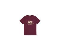 Alpha Industries Herren Basic T-Shirt, Dark Cherry, Small