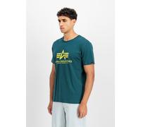 Alpha Industries T-Shirt mit Logo und Rundhalsausschnitt in Petrol, Größe S
