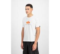 Alpha Industries Basic Rubber T-Shirt, weiss, Größe L für Männer