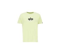 Alpha Industries Basic Big Logo Rubber T-Shirt Größe S Minzgrün