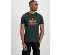 Alpha Industries Herren Basic T-Shirt,Grün (Dark Petrol 353), Medium