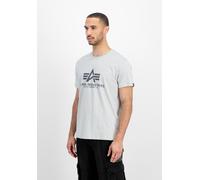 Alpha Industries Basic Big Logo T-Shirt Größe S Grau