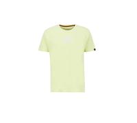 T-Shirt ALPHA INDUSTRIES "Basic T-Shirt ML", Herren, Gr. S, grün (arctic lime), Obermaterial: 100% Baumwolle, Shirts T-Shirt (85558968-S) arctic lime