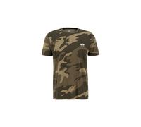 T-Shirt ALPHA INDUSTRIES "Basic T-Shirt SL Camo", Damen, Gr. L, olive camo, Shell: 100% Cotton, Shirts T-Shirt (88189850-L)