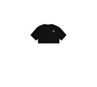 T-Shirt ALPHA INDUSTRIES "Basic T-Shirt SL Cropped PP W", Damen, Gr. M, schwarz, Obermaterial: 100% Baumwolle, Shirts T-Shirt (60784829-M) schwarz