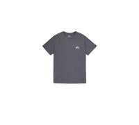 T-Shirt ALPHA INDUSTRIES "Basic T-Shirt SL", Herren, Gr. S, grau (grauschwarz), Obermaterial: 100% Baumwolle, Shirts T-Shirt (90207761-S) grauschwarz