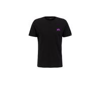 Alpha Industries Basic Small Logo Kurzarm-t-shirt S Black / Magenta